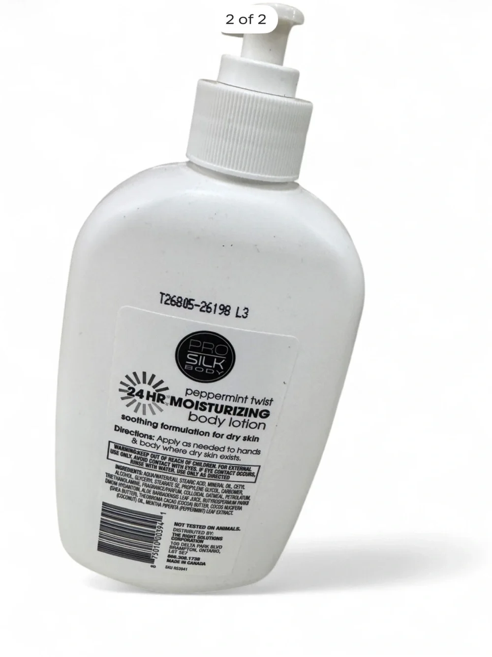 24HR Moisturizing Body Lotion — White (Peppermint Twist)